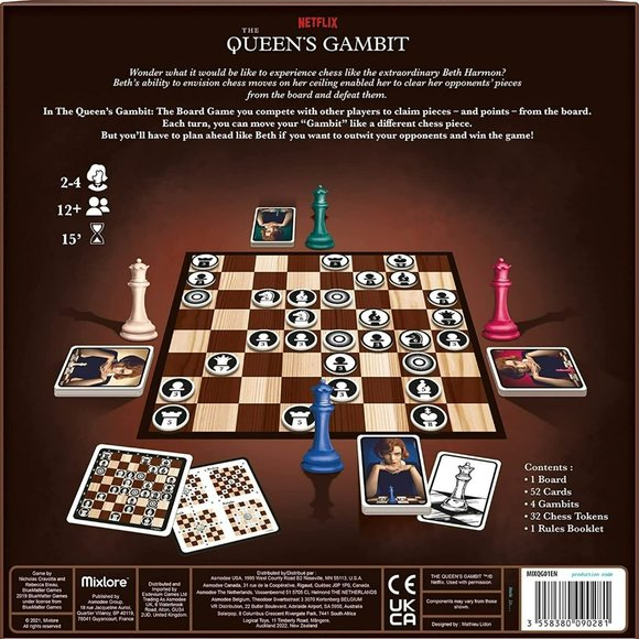 Netflix The Queen's Gambit The Board Game Chess Strategy Multiplayer 12 & Up - Picture 3 of 6